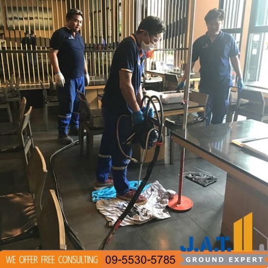 งานยกพื้นคอนกรีตทรุด ชลบุรี